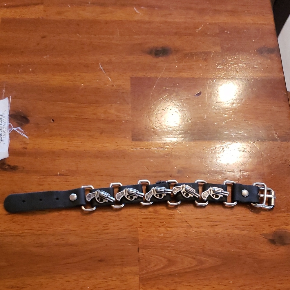 Black and Silver Gun Chain Bracelet
